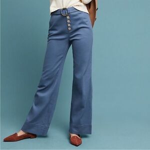 Anthropologie Cassidy Belted Trouser Pants 2